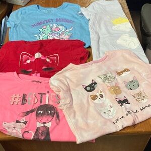 Girls 10/12 cat tshirts